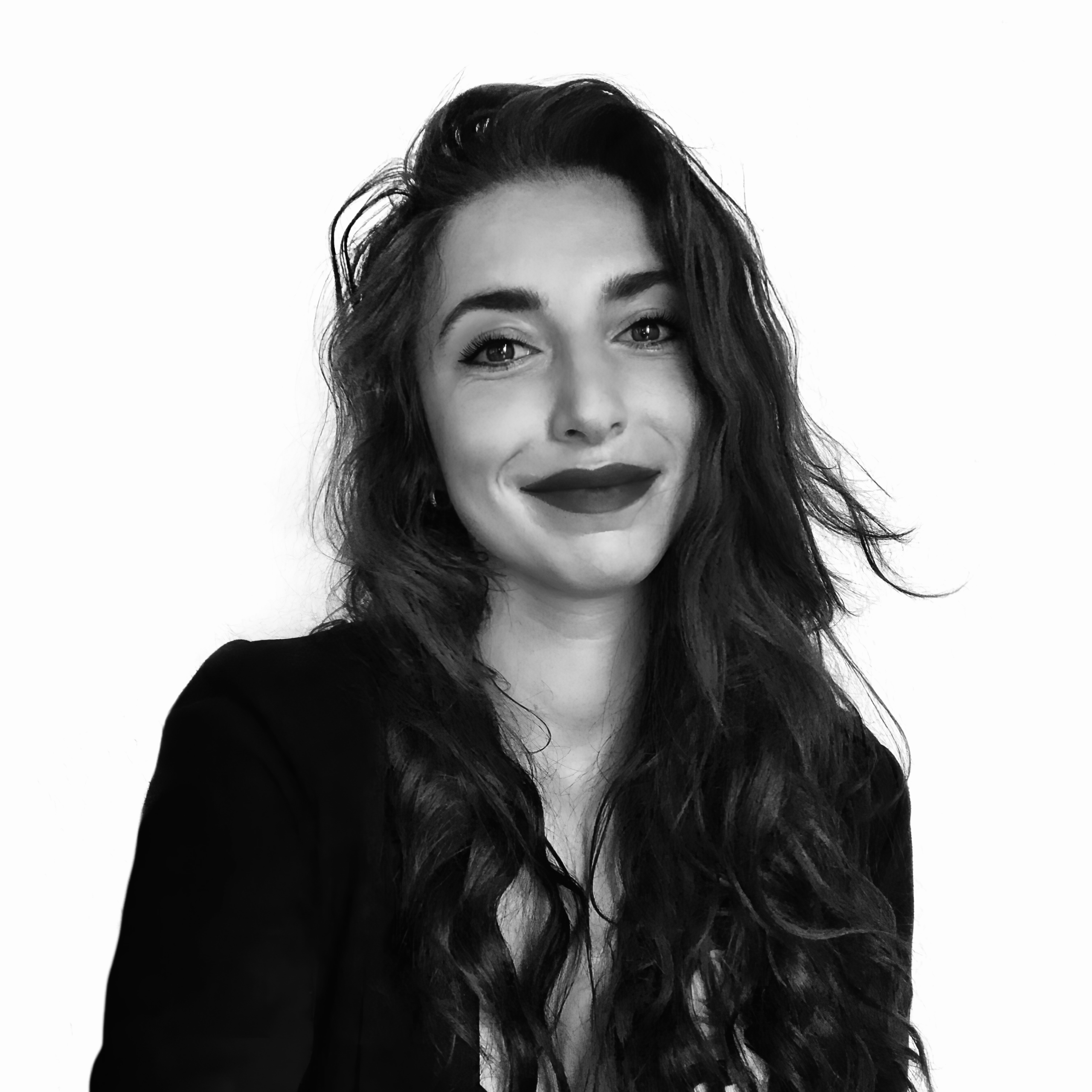 Portrait en noir et blanc de la fondatrice d'Arborescence